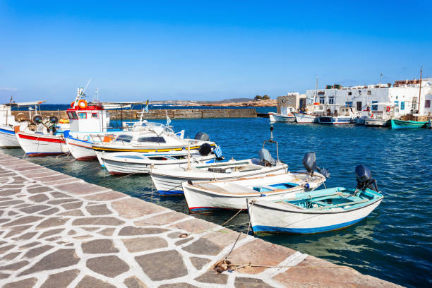 istock Boats in Paros port 663873958