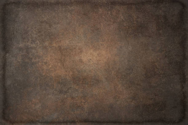 istock Vintage retro grungy background texture with frame. 663876754