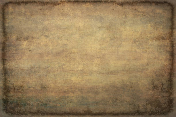 istock Vintage retro grungy background design and pattern texture with frame. 663877098