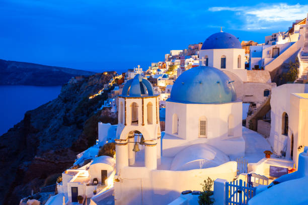 istock Oia town in Santorini 663884362
