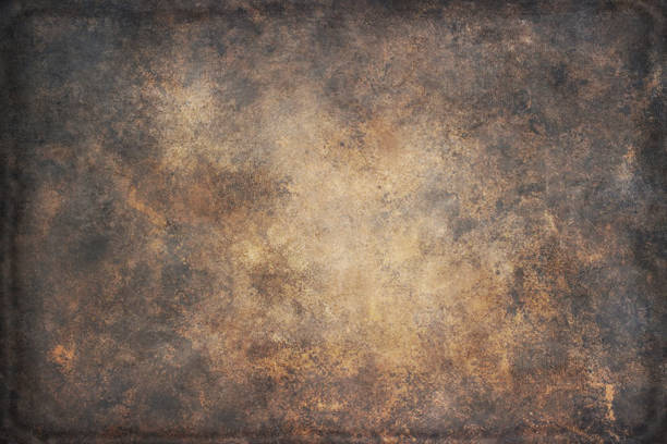istock Vintage retro grungy background design and pattern texture with frame. 663886616