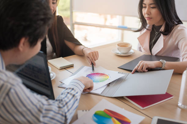 istock Business workers group meeting in office 663887478