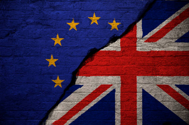 istock Flags of the EU and UK 663891310