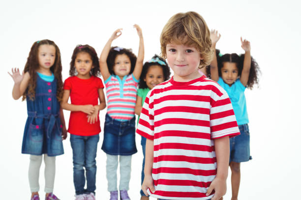 istock Small group of kids standing together 663895134