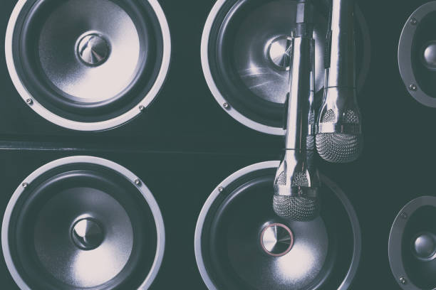 istock Microphones, Audio Speakers, Karaoke equipment 663898234