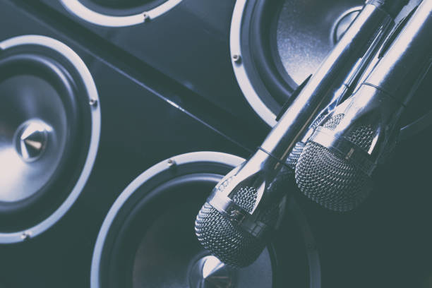 istock Microphones, Audio Speakers, Karaoke equipment 663898248