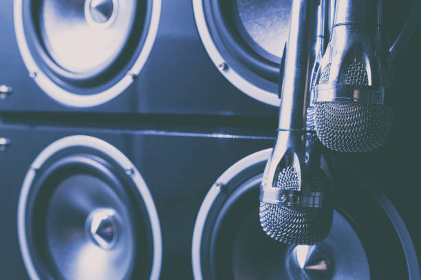 istock Microphones, Audio Speakers, Karaoke equipment 663898300
