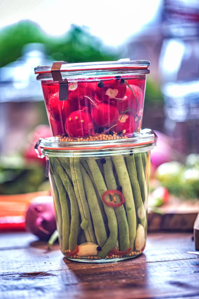 istock Preserving Organic Vegetables in Jars 663902338