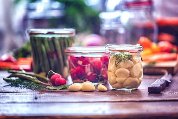 istock Preserving Organic Vegetables in Jars 663902388