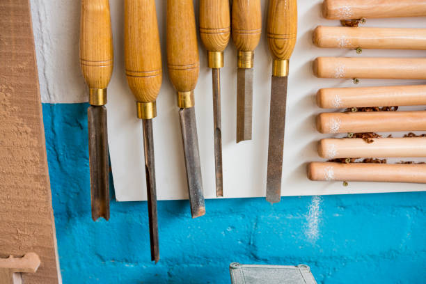istock Tools and equipment used for carpentry 663902698