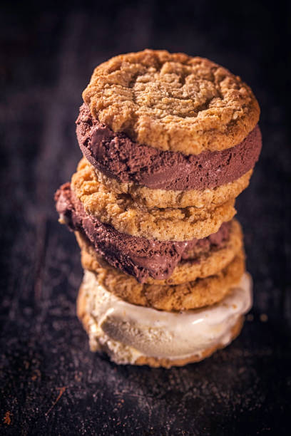 istock Homemade Chocolate Ice Cream Sandwich 663908544