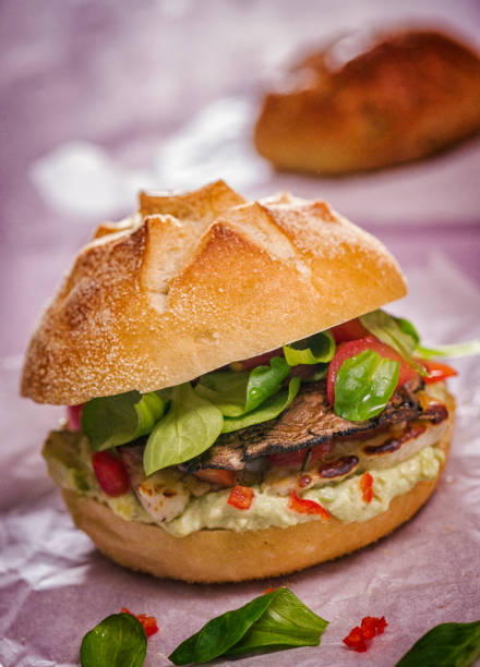 istock Portobello Mushroom Veggie Burger 663909254
