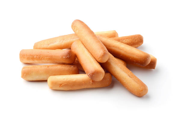 Bread sticks isolated on white Bread sticks isolated on white breadstick stock pictures, royalty-free photos & images