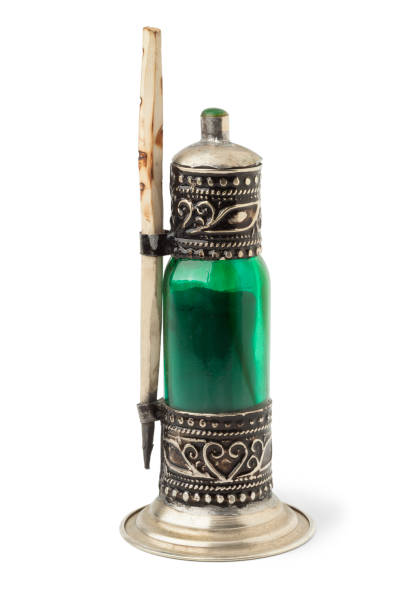 istock Moroccan green bottle with black kohl 663920088