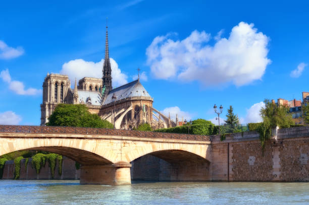 istock Notre Dame de Paris in France 663921384