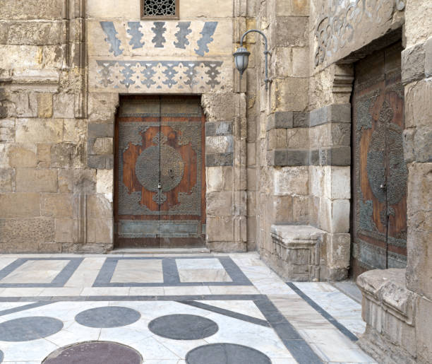 istock Two aged doorsm, Old Cairo, Egypt 663921688