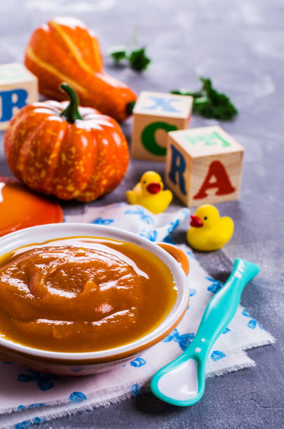 istock Homemade baby food 663932192