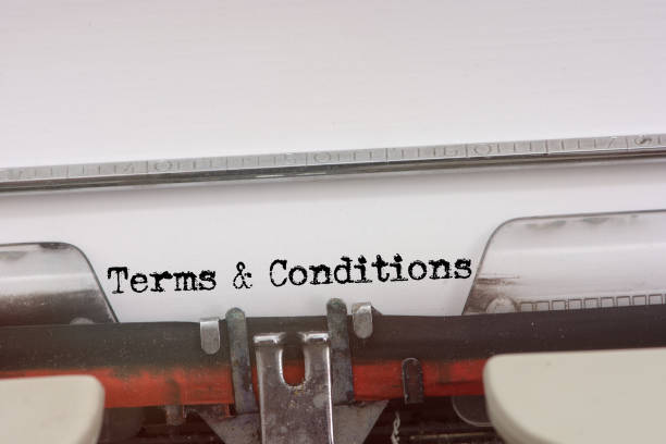 istock Terms & Conditions word typed on a Vintage Typewriter. 663936666