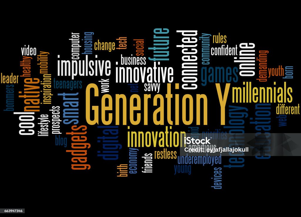 Generations Wordcloud Generation Y Word Cloud Concept 5 Stock Illustration - Download Image ...