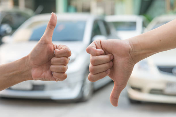 istock Thumbs up thumbs down. Like and dislike. Yes and no concept. 663949310