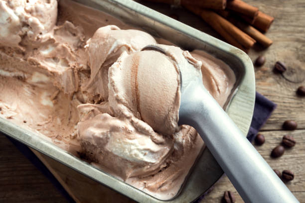 homemade ice cream - gelato imagens e fotografias de stock