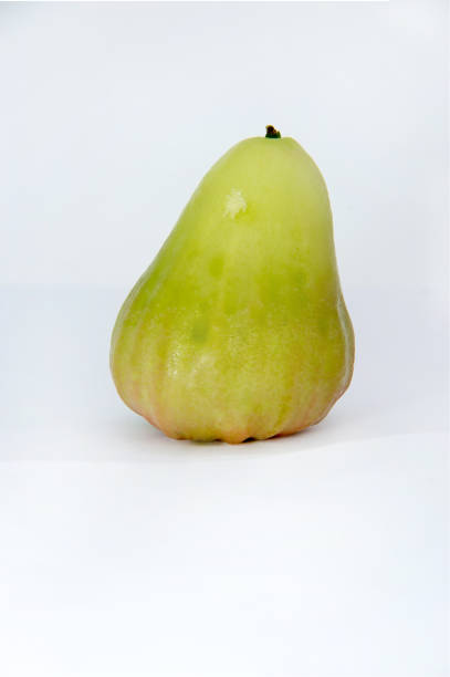 istock Green rose apple close up isolated white background 663949350
