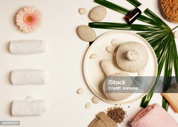 Spa Setting Stock Photo - Download Image Now - Alternative Medicine, Aromatherapy, Backgrounds