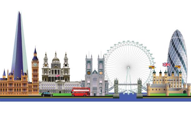 istock London city skyline, abstract vector illustration. Isolated 663954984