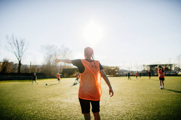istock Female soccer player 663966236