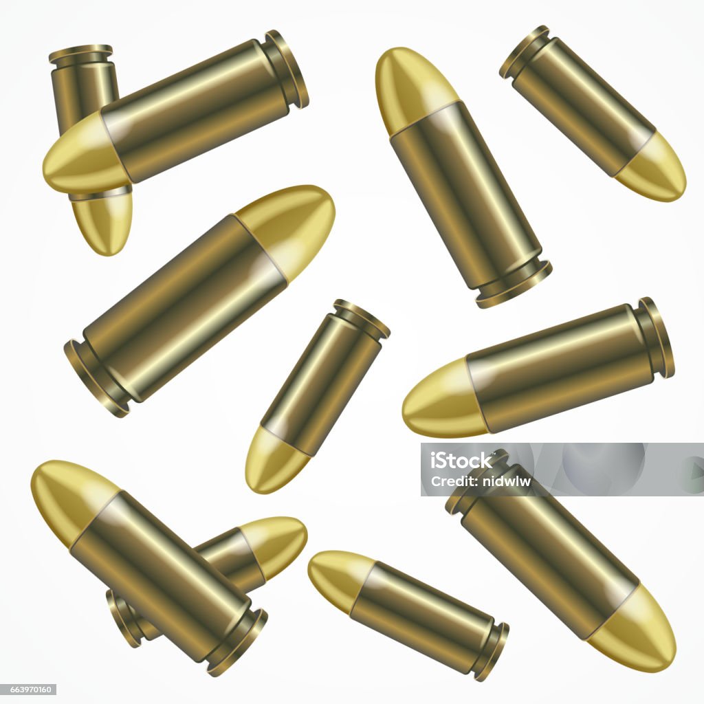 Bullet Texture Vector Realistic Bullet Pattern Background Vector Stock Illustration ...