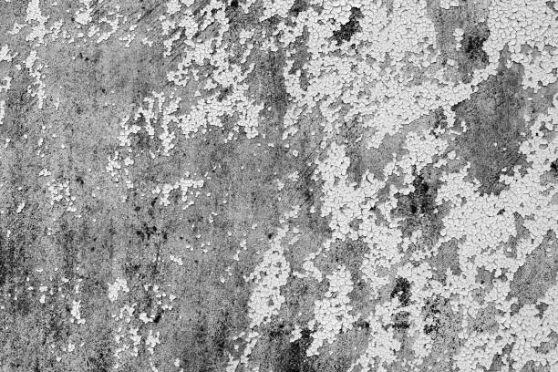 istock Metal texture with scratches and cracks 663974120