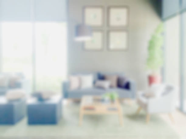 istock Defocus background interior living room 663978002