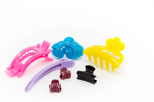 Plastic Hair Clip Isolated Stock Photo - Download Image Now - Cut Out, Hair  Clip, Appearance - iStock