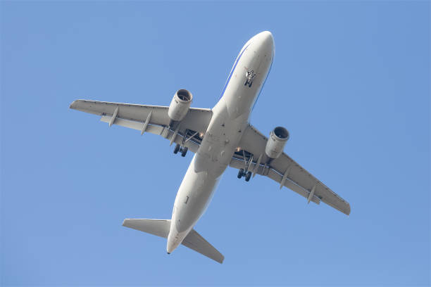 istock Close - up Commercial aircraft after take off 663984760