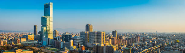 istock Japan's tallest skyscraper Abeno Harukas cityscape panorama overlooking Osaka sunset 663987700