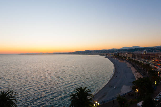 istock Nice beach day view, France 663988006