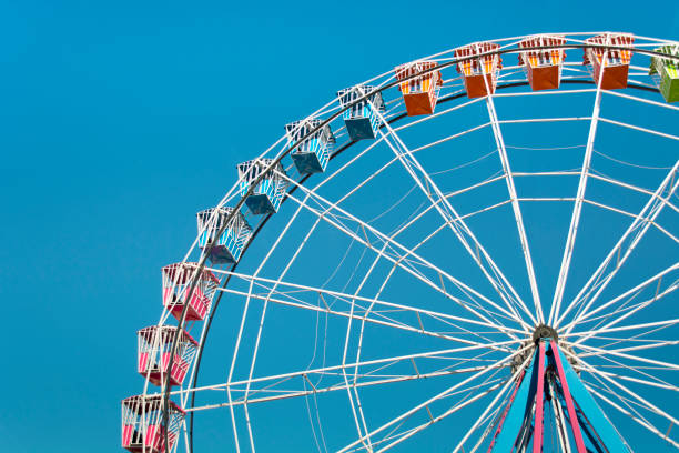 istock Colorful Amusement Park Big Wheel 664004052