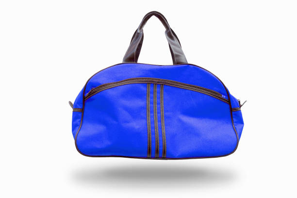 istock Blue sports bag,with clipping path 664005036