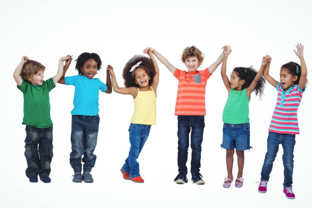 istock A row of children standing together 664010566
