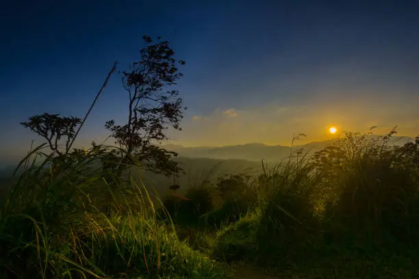 Photo of Beautiful sunrise at little Adams peak in Ella, Sri Lanka
