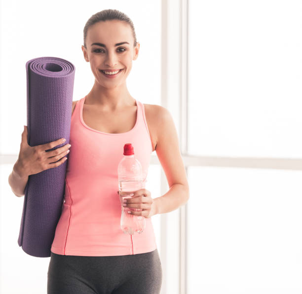 istock Beautiful sports lady 664018640