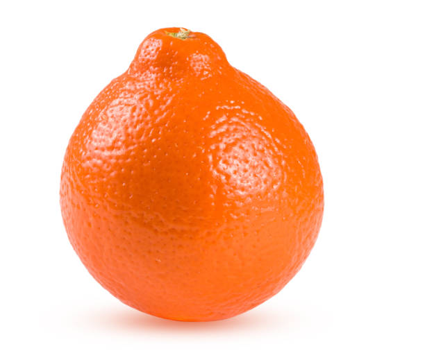 istock orange tangerine or Mineola isolated on white background 664019518