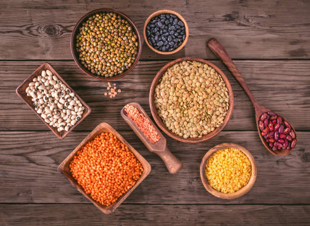 istock Bowls of beans above 664022182