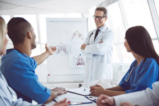istock Medical doctors at the conference 664028810