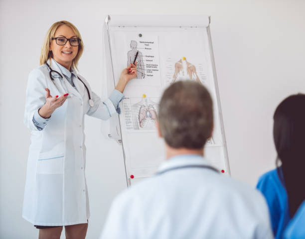 istock Medical doctors at the conference 664033264