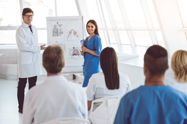 istock Medical doctors at the conference 664033358