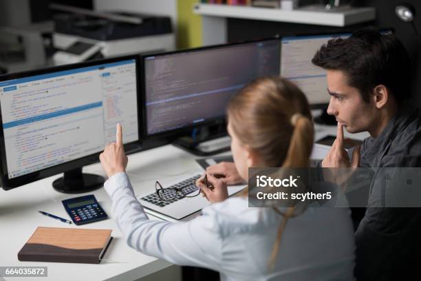 Website Design Developing Programming And Coding Technologies Stock Photo - Download Image Now