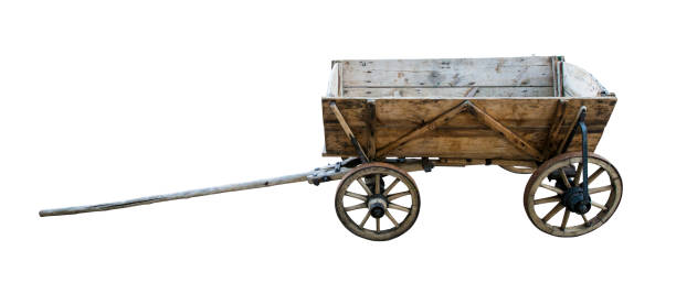istock Vintage Wooden Cart 664061738
