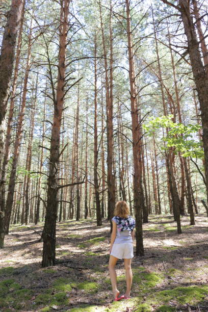 istock Woman in the forest. 664090172
