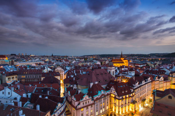 istock Evening scenery of Prague, Czech Republic 664096408
